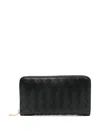 Bottega Veneta Large Braided Wallet With Zip Accessories In Black