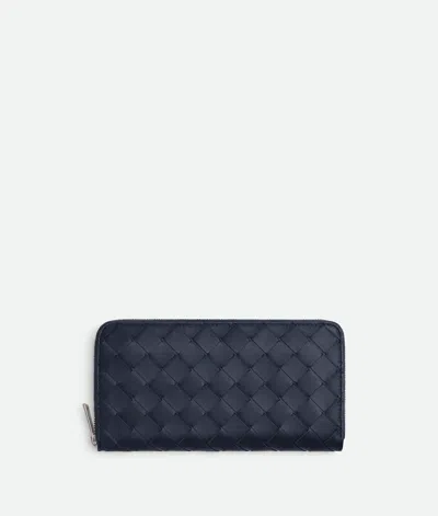 Bottega Veneta Intrecciato Zip Around Wallet In Space