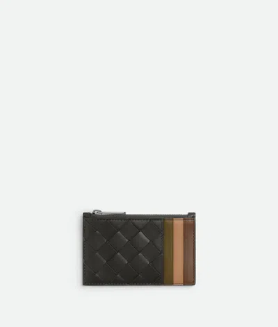 Bottega Veneta Intrecciato Zipped Card Case In Multi