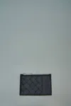 Bottega Veneta Intrecciato Zipped Card Case In Black