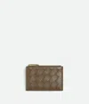 Bottega Veneta Intrecciato Business Card Case In Pinecone