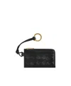 Bottega Veneta Intrecciato Zipped Cardholder In Black