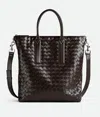 Bottega Veneta North-south Intrecciato Tote Bag Mit Zip In Fondant
