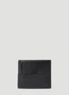 Bottega Veneta Intrecciato Passport Holder In Black