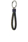 Bottega Veneta Braided Leather Loop Keychain