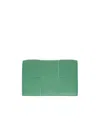 Bottega Veneta Intreccio Card Package In Green