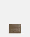 Bottega Veneta Leather Intrecciato Card Holder In Brown