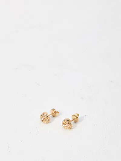 Bottega Veneta Intreccio Earrings In Gold