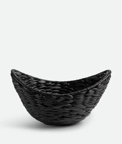 Bottega Veneta Saladier Intreccio Foulard In Black