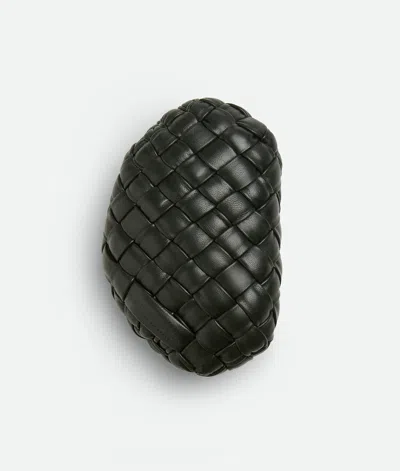 Bottega Veneta Stein Aus Intreccio Foulard In Dark Green