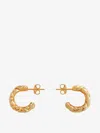 Bottega Veneta Intreccio Large Earrings In Gold