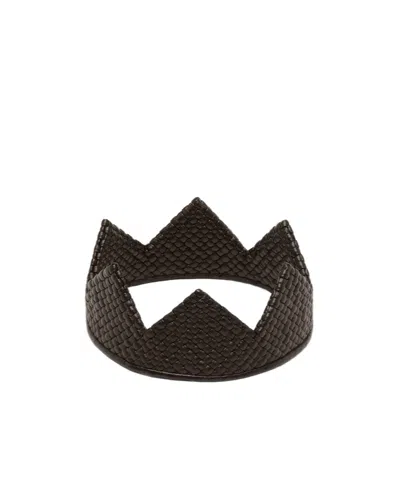 Bottega Veneta Intreccio Head Crown In Brown