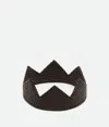 Bottega Veneta Intreccio Head Crown In Black