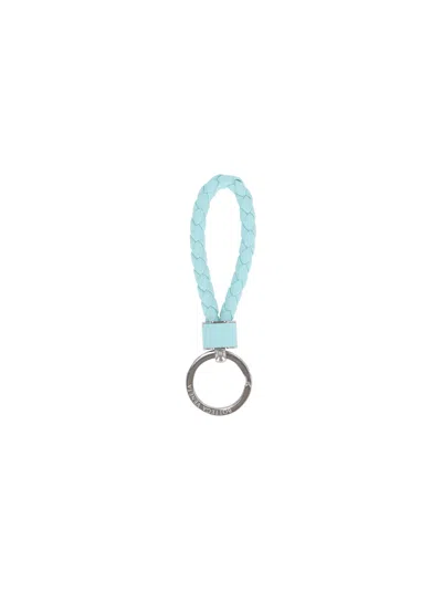 Bottega Veneta 'intreccio' Keyring In Green