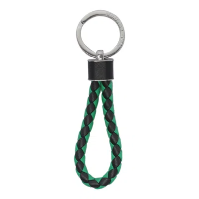 Bottega Veneta Intreccio Key Ring In Multi