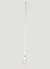 Bottega Veneta Women Intreccio Lanyard Keyring In White
