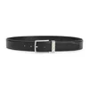 Bottega Veneta Intreccio Leather Belt In Black