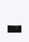 Bottega Veneta Women Lambskin Leather Card Holder In Black