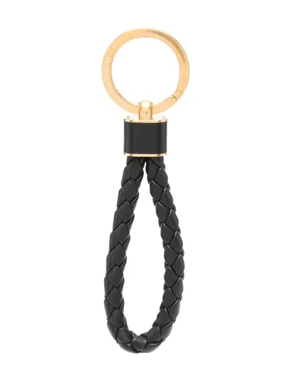 Bottega Veneta Intreccio Leather Keyring