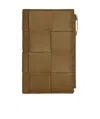 Bottega Veneta Intreccio Leather Wallet In Brown