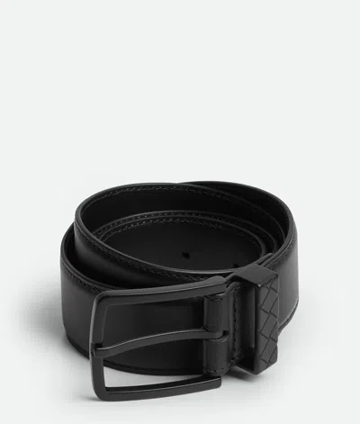 Bottega Veneta Ceinture Intreccio Loop In Negro