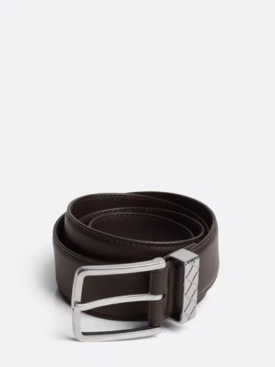 Bottega Veneta Claw-buckle Detail Belt In Mustard Yellow
