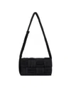Bottega Veneta Intreccio Padded Shoulder Bag In Black