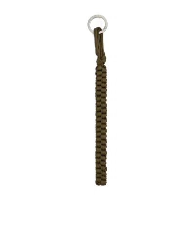 Bottega Veneta Intreccio Rope Key Ring In Green
