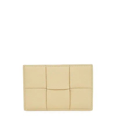 Bottega Veneta Intreccio Sand Leather Card Holder