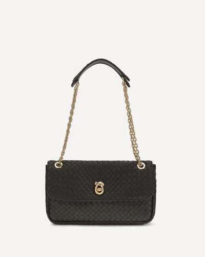 Bottega Veneta Intreccio Shoulder Bag In Brown