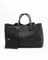 Bottega Veneta Intreccio Studded Cabat Gm Tote Bag