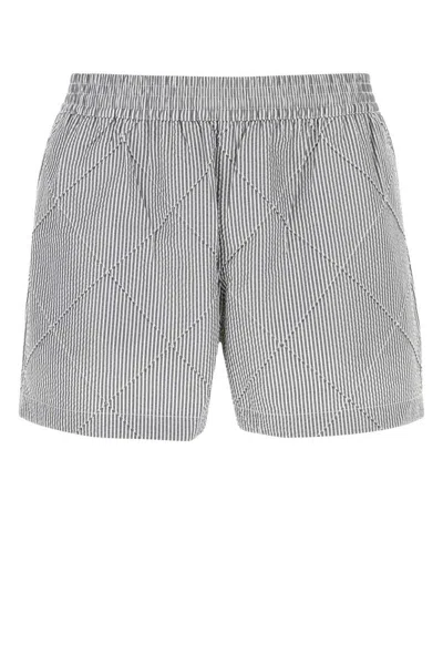 Bottega Veneta Intreccio Swim Shorts In Multicolor