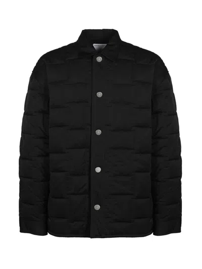 Bottega Veneta Intreccio Technical Jacket In Black