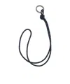 Bottega Veneta Intreccio Weaves Long Key Rings In Black