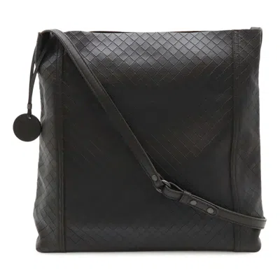 Pre-owned Bottega Veneta Intrecciomirage Dark Brown Leather Shoulder Bag ()