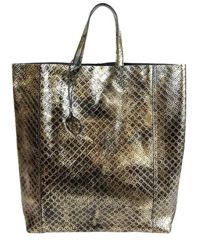 Bottega Veneta Intrecciomirage Leather Tote In Brown