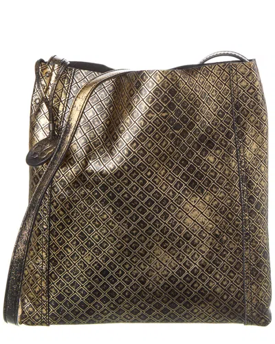 Bottega Veneta Intrecciomirage Leather Tote In Gold/black