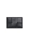 Bottega Veneta Intreccito Card Package In Black