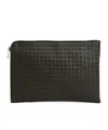 Bottega Veneta Intreciato Briefcase In Black