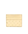 Bottega Veneta Intrecciato Credit Cardholder In Nude