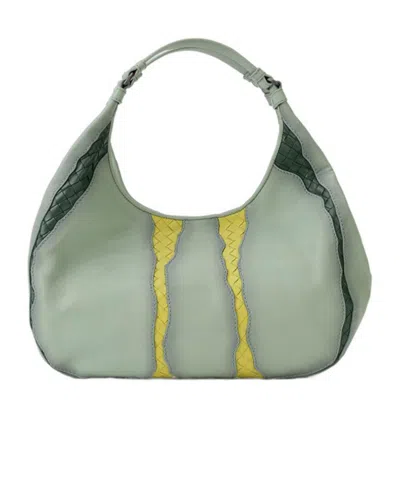 Bottega Veneta Intreciato Handbag In Gray