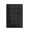 Bottega Veneta Intrecciato Medium Bi-fold Wallet With L-zip In Black