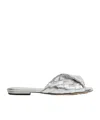 Bottega Veneta Flache Blink Mules In Gray
