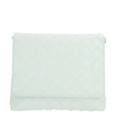 Bottega Veneta Intricciato Knitted Mini Crossbody Bag In White