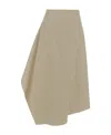 Bottega Veneta Irregular Skirt In Nude