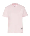 Bottega Veneta Crewneck T-shirt Short Sleeves Straight Hem In Pink