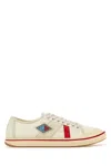 Bottega Veneta Men's Eliot Mid-top Sneakers In Neutral