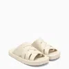 Bottega Veneta Ivory-coloured Rubber Slide In Neutral