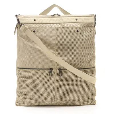 Pre-owned Bottega Veneta Ivory Leather Handbag Shoulder Bag ()