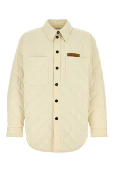 Bottega Veneta Ivory Tech Cotton Jacket